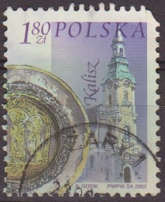 Polonia 2002 Scott 3643 Sello º Monumentos Ciudades Polacas Santuario San Jose Kalisz Pologne Polska Poland Polen